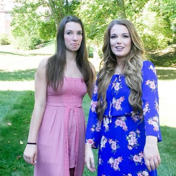 Pink Strapless HighLow Shorts Romper w/ long skirt - Picture 5 of 5